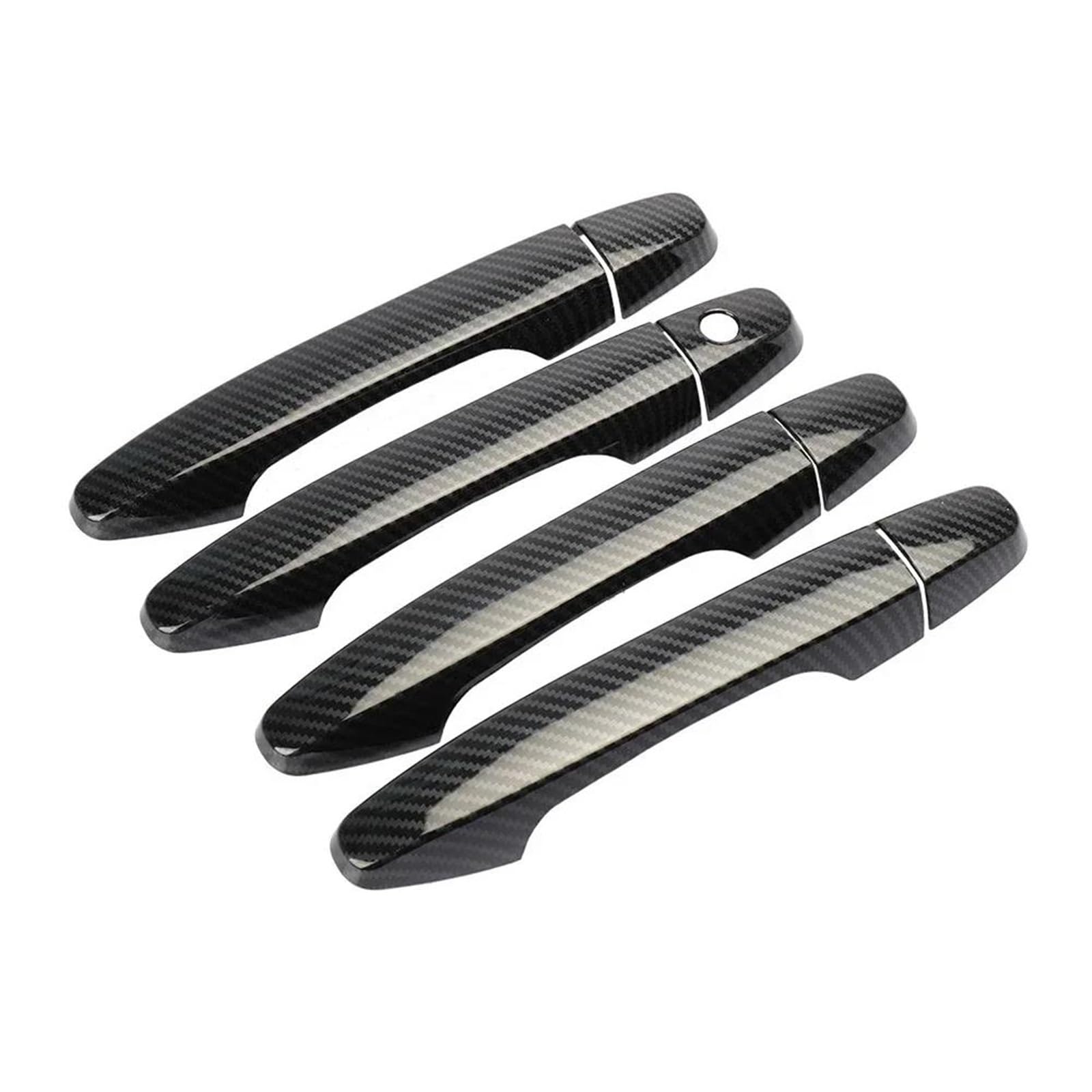 Yytemd Carbon Car Exterior Door Handle Cover Moulding Protective Accessories For Civic 9Th Gen 2012-2015 Chrome(Carbon)