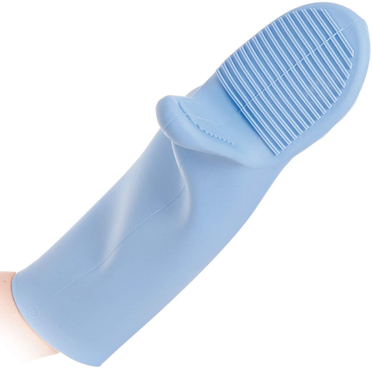 FRANZ MENSCH 1 Stück Hygostar Ofenhandschuhe Shark | Silikon, Packung, hellblau, L: 44cm, Einheitsgröße, Ofenhandschuhe, Gastronomiehandschuhe, Küchehandschuhe,Silikonhandschuhe