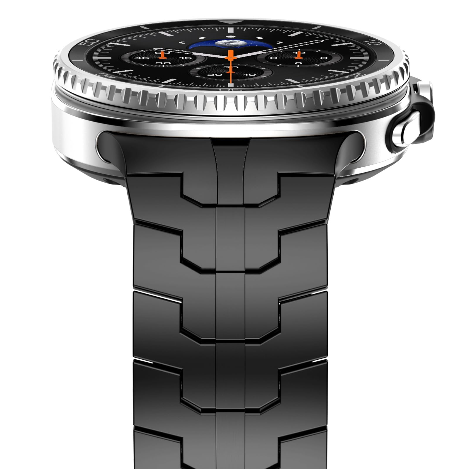 NewWays Cinturino in titanio a 2 gradi compatibile con Samsung Galaxy Watch 8 Classic 46 mm/Watch 8 44 mm 40 mm