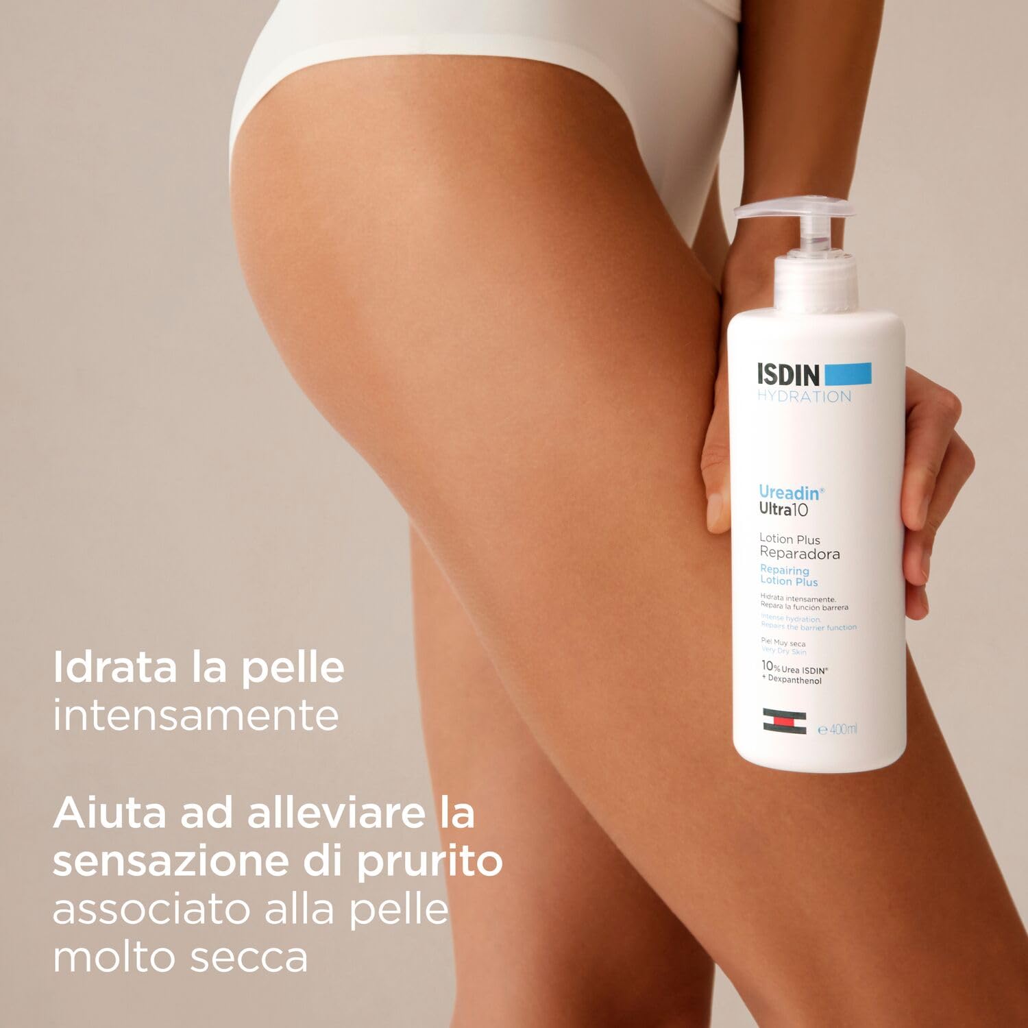 ISDIN Ureadin Ultra10 (400 ml) | Lozione Riparatrice con 10% Urea | Idrata Intensamente e Aiuta a Riparare la Funzione Barriera | Consigliata per Pelli molto Secche