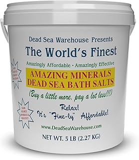 Dead Sea Warehouse-Amazing Minerals Dead Sea Bath Salts,100% Full Mineral Therapeutic Bath Salts, Detoxifying & Moisturizi...