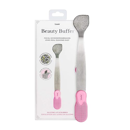 Lindo Tampón de belleza  Herramienta de microdermoabrasión, infusión de diamante, limpiador labial de silicona integrado, para piel suave, tez