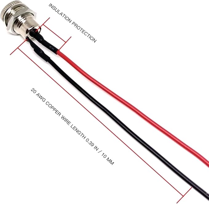 Conector Jack 5.5x2.1mm para DC - Paquete de 6 miniatura 8