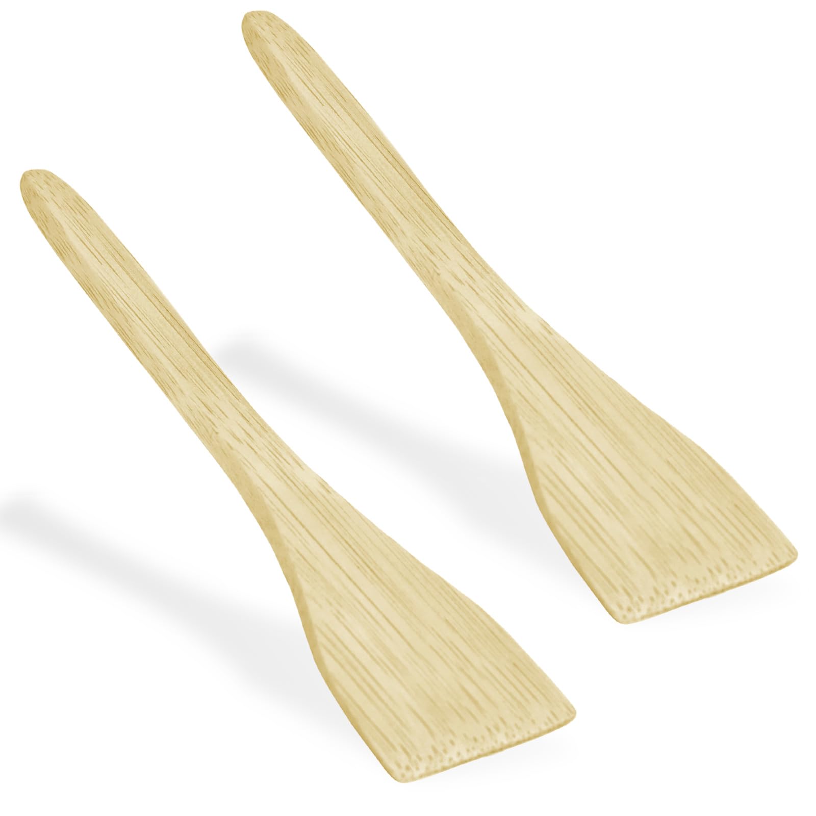 Handcrafted Bamboo Monjayaki Spatula Set of 2
