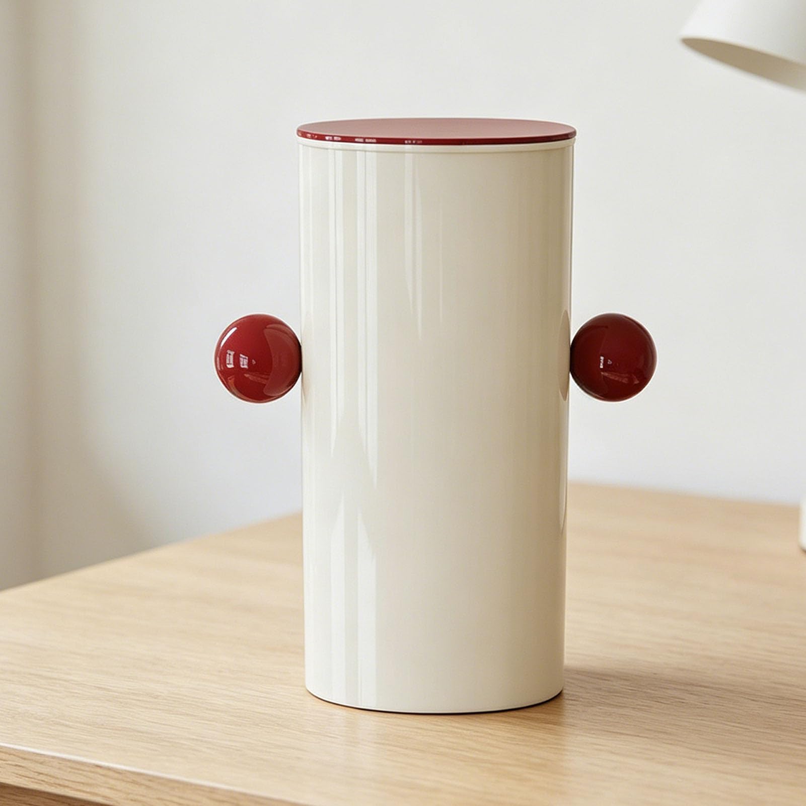 Porta Pennelli per Trucco a Sollevamento Automatico, Organizer per Pennelli per Trucco in Plastica con Coperchio, 4 Scomparti, Spazio di Archiviazione -up con un per il Ripiano del Bagno