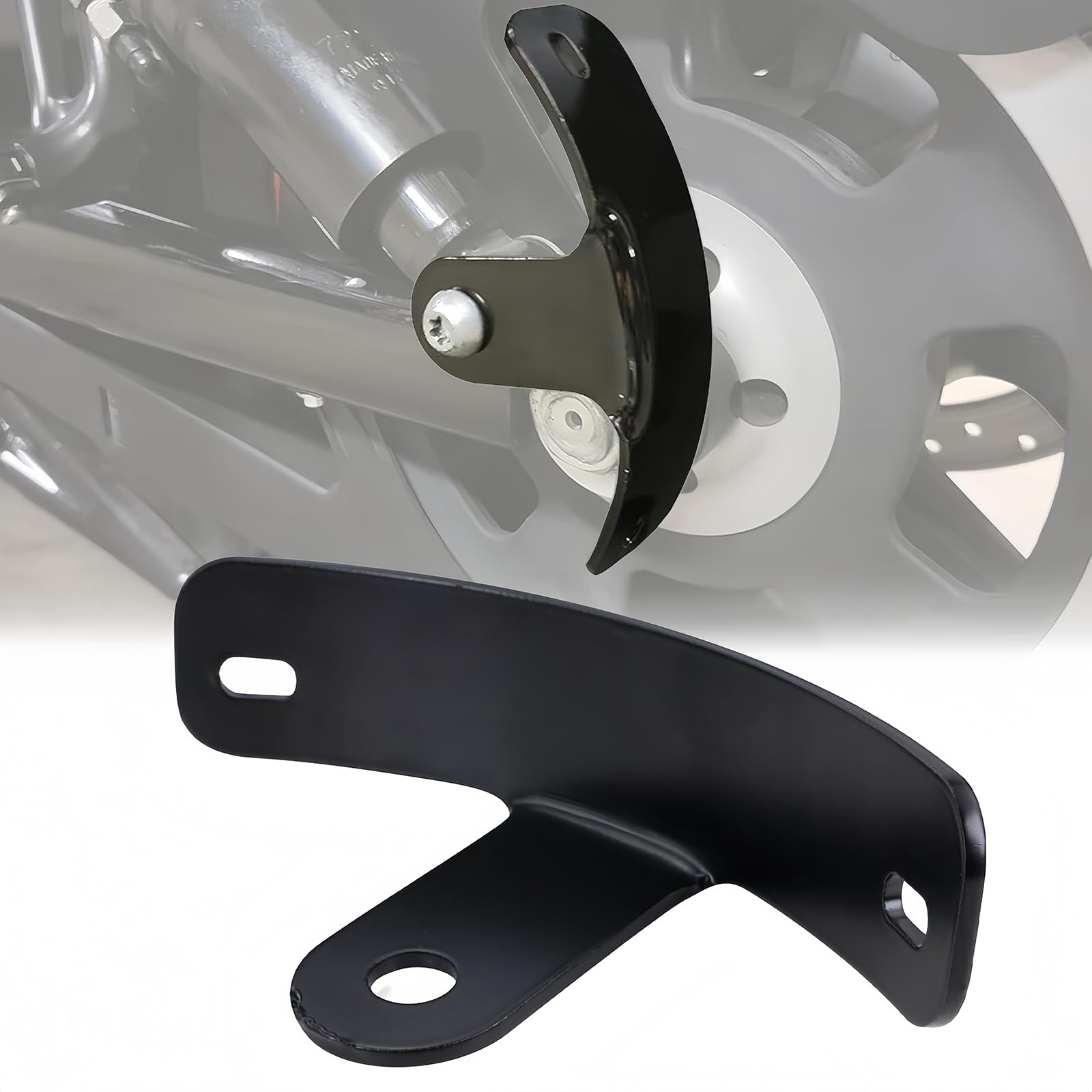 Rear Side License Plate Bracket for Harley Davidson 1993-2025 for Sportster 48 72 | Iron 883 1200 | Nightster &amp; Roadster | Side Mount License Plate | 1/2" Shock Mount | Side Customization