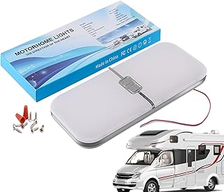 Genérico Luces LED para Interior de Autocaravanas | Luz Interior para Techo De Vehículo Recreational - Lámpara 12-30V Temperaturas Color para Camping Viajes Lectura Noche