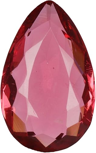 GEMHUB Cristal curativo de turmalina rosa con forma de pera de 4.75 quilates, Gema, hidrotermal - turmalina rosa