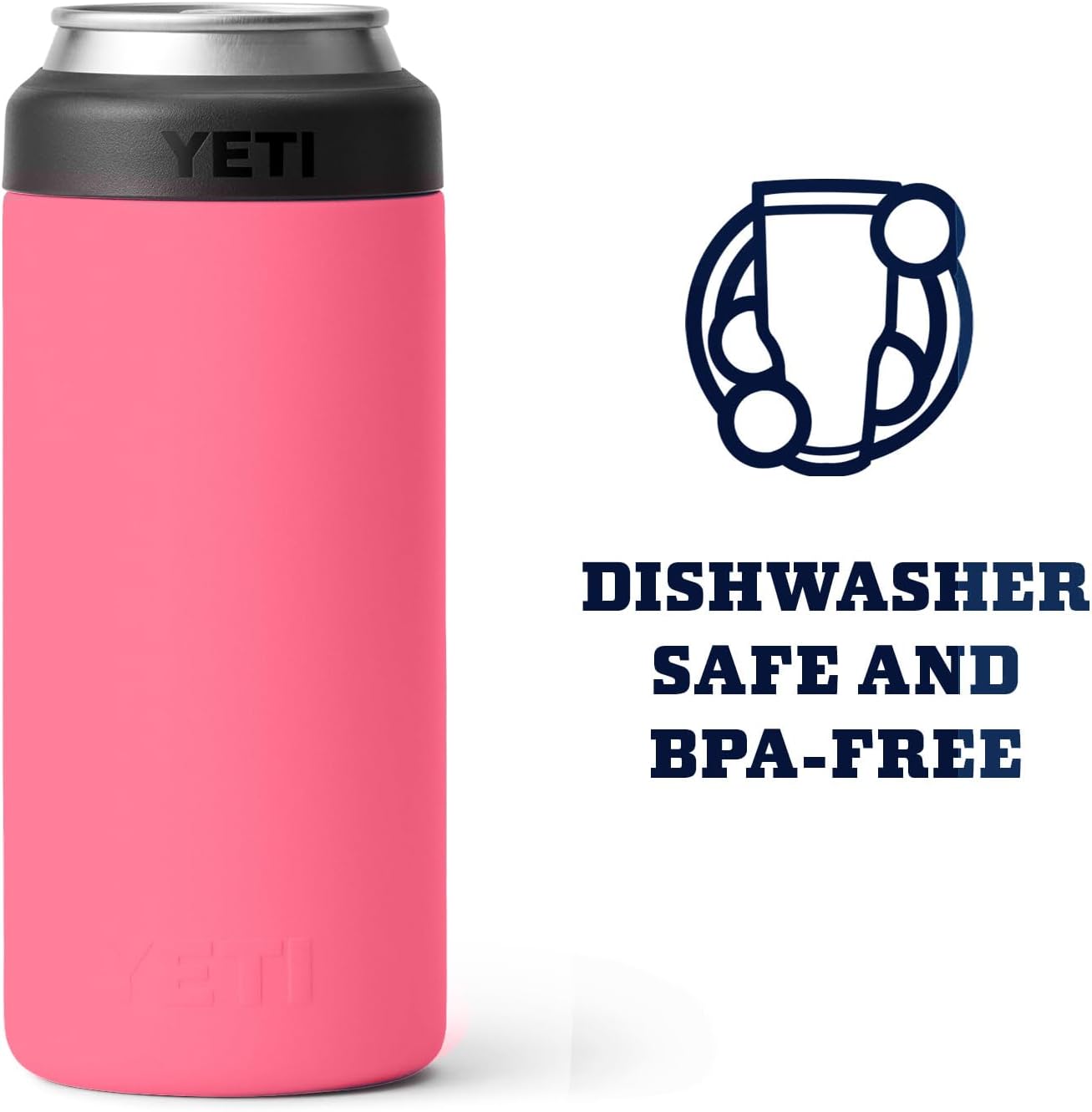 YETI Rambler 12 oz. Colster Slim Can Insulator for the Slim Hard Seltzer Cans, Tropical Pink (NO CAN INSERT)
