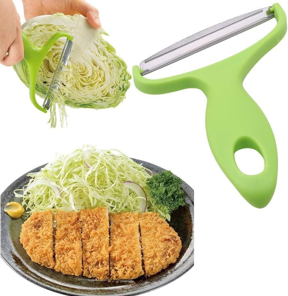 MOLANLY Vegetable,Potato and fruit peeler cabbage cutting machine shredded kitchen stainless steel peeling knife gadget shredded cabbage Coleslaw, a must-have tool for western restaurants