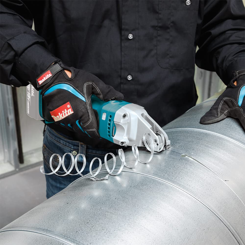 Makita DJS101Z - Forbici per lamiere a batteria, 1,0 mm, 18 V (senza batteria, senza caricatore)