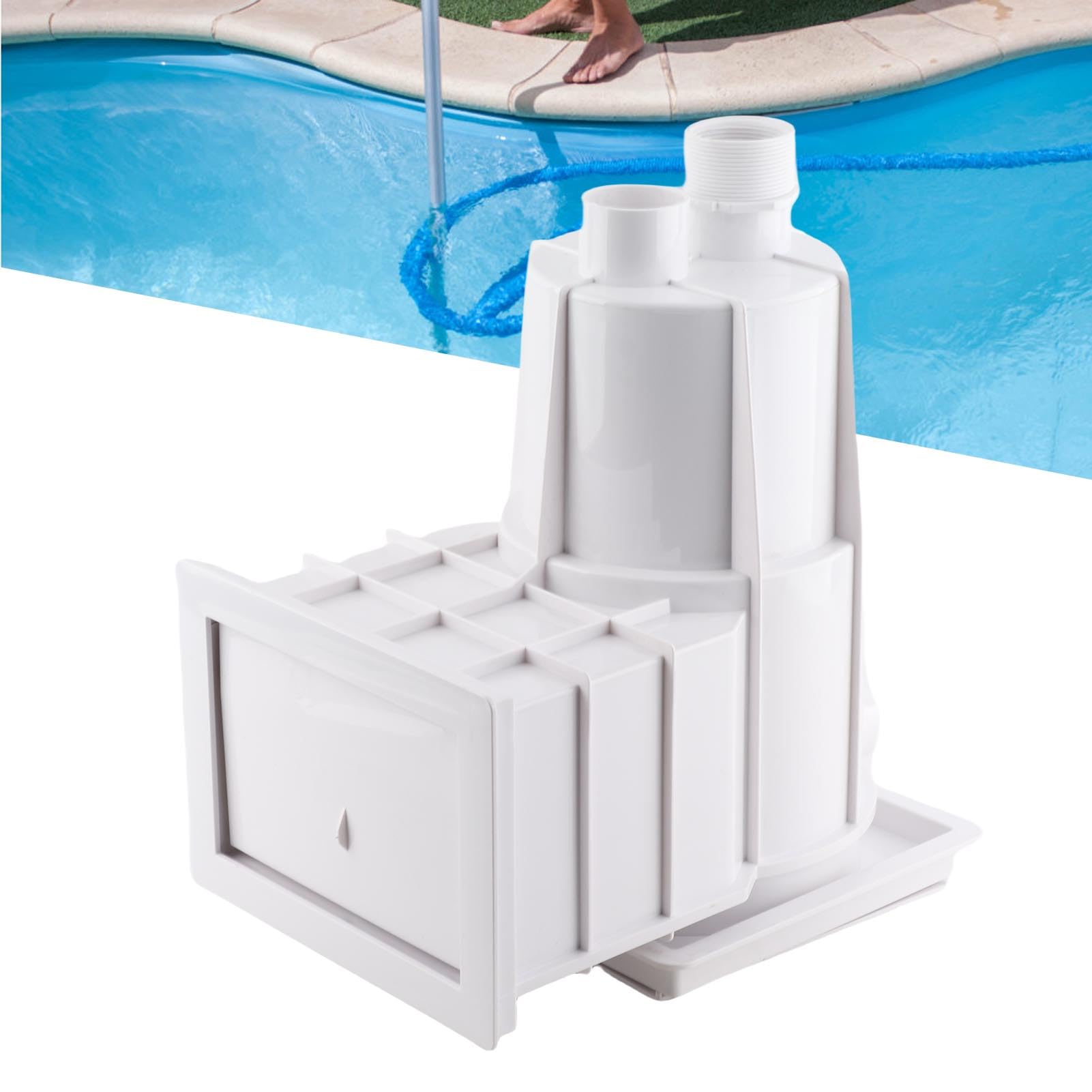 Cesta para Skimmer de Piscina Limpiador de Piscinas de plástico de Primera Calidad Herramienta de Skimmer Duradera de Gran Capacidad para Piscinas Familiares y comerciales