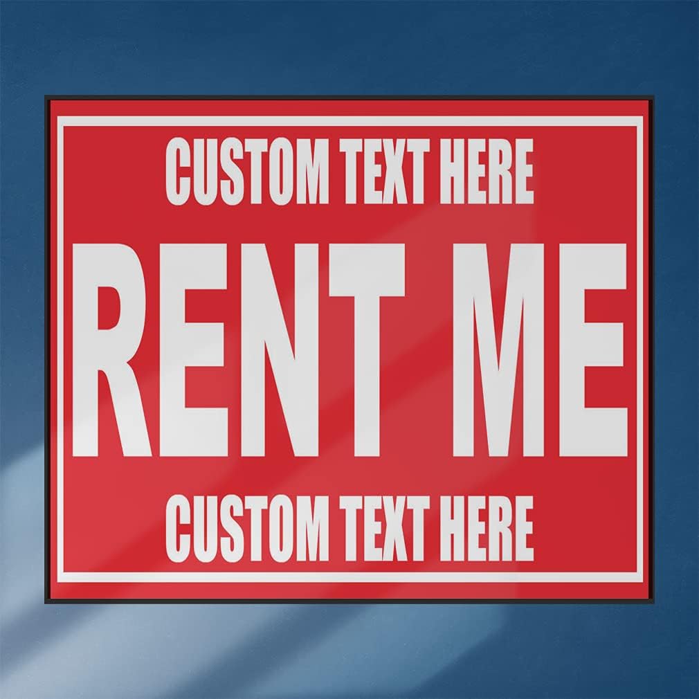 Custom Decal Stickers Multiple Sizes Rent Me Business Industrial Vinyl Safety Sign Label Rentals Personalized Text Here 24x18Inches