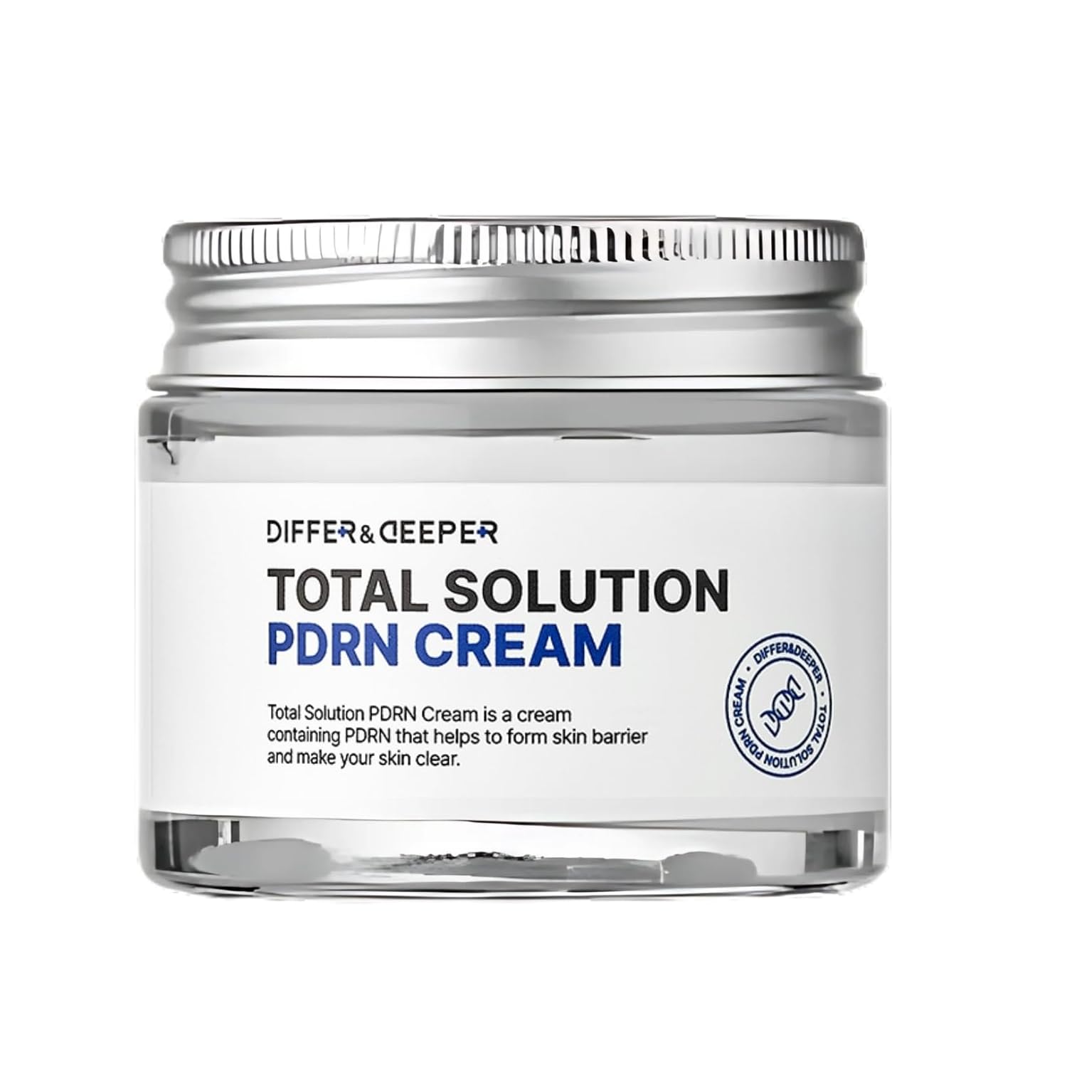 Differ & Deeper Total Solution PDRN Cream Barrier Strengthening for Sensitive Skin, Daily Nourishing Cream with PDRN, Korean Skincare 2.47oz
