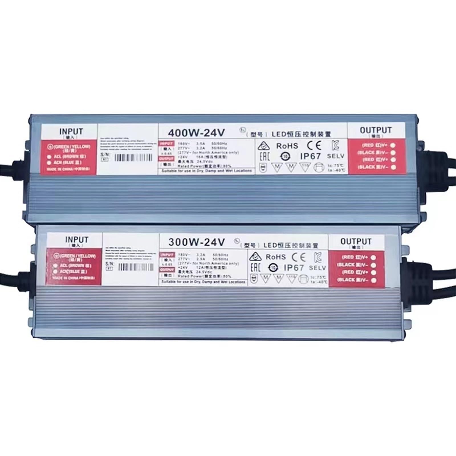 Alimentatore for driver LED da CA 220 V a CC 12 V 24 V, illuminazione esterna impermeabile(12 V,100W)
