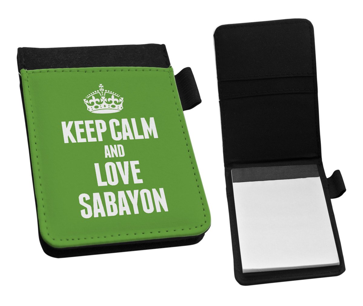 Duke Gifts GREEN Keep Calm and Love Sabayon Small Notepad 1476