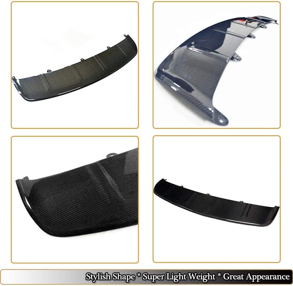 Voiture Becquets ABS Avant pour Porsche Macan Base//GTS/S Sport Utility 4-Door 2014-2017, Voiture Becquets Avant Menton Aileron de Pare-Chocs Avant Corps Kits Séparateur Diffuseur Protecteur