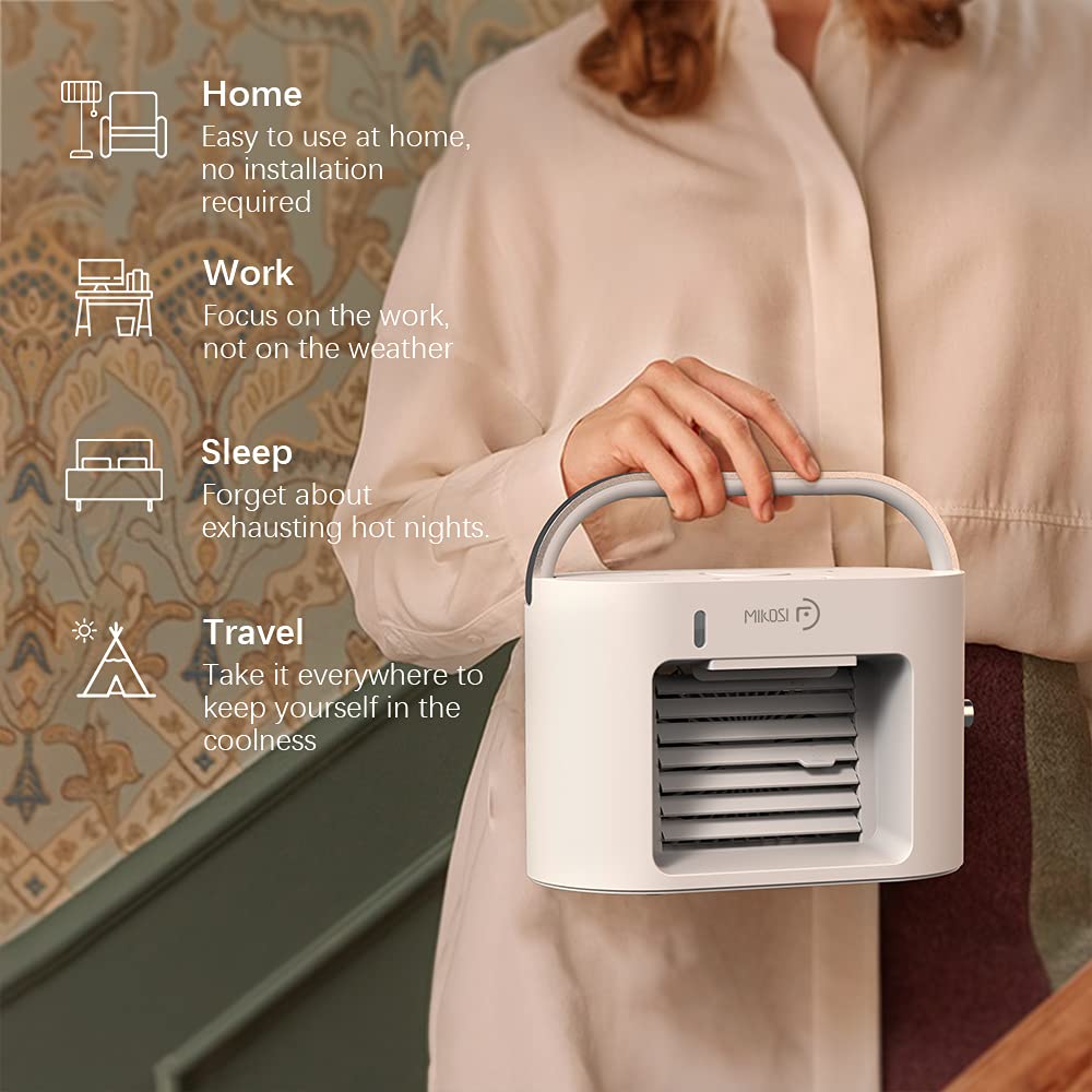 Amazon.co.jp: MIKOSI 3イン1 ポータブルエアコンファン 個人用小型