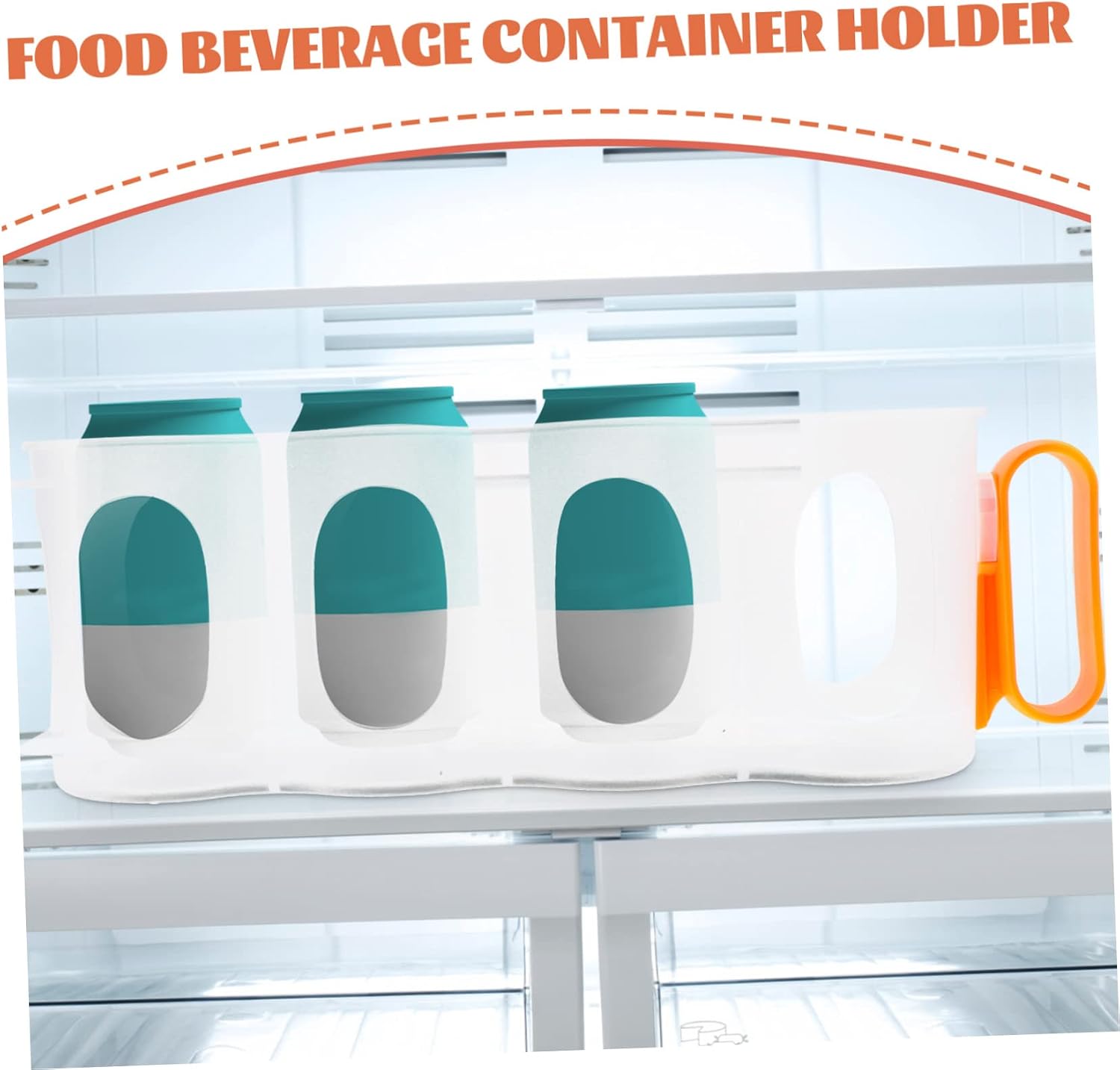 Soda Can Fridge Dispenser Organizer Beverage Storage Bin for Canned Drinks Efficient Refrigerator for Kitchen Bar Cafe Capacity Holder
