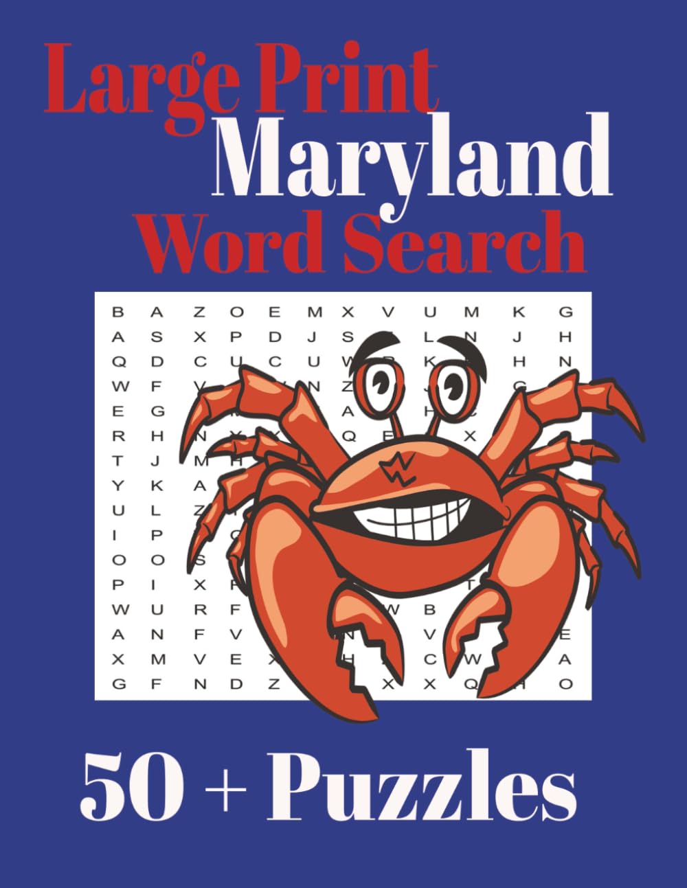 Large Print Maryland Word Search (Large Print State Word Search)