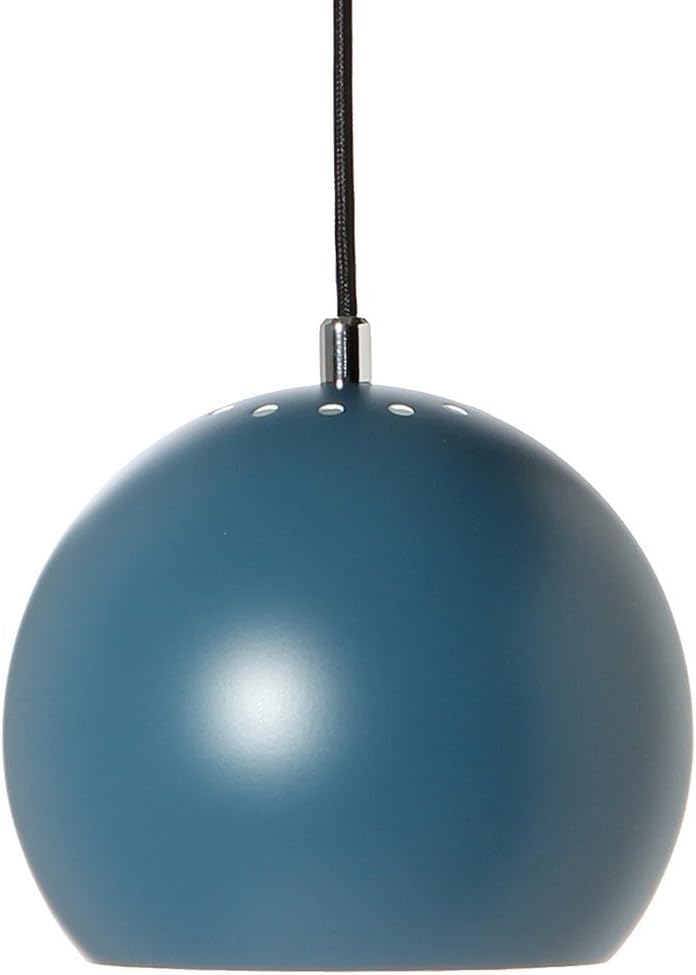 BALL chandelier by Frandsen matt petrol blue