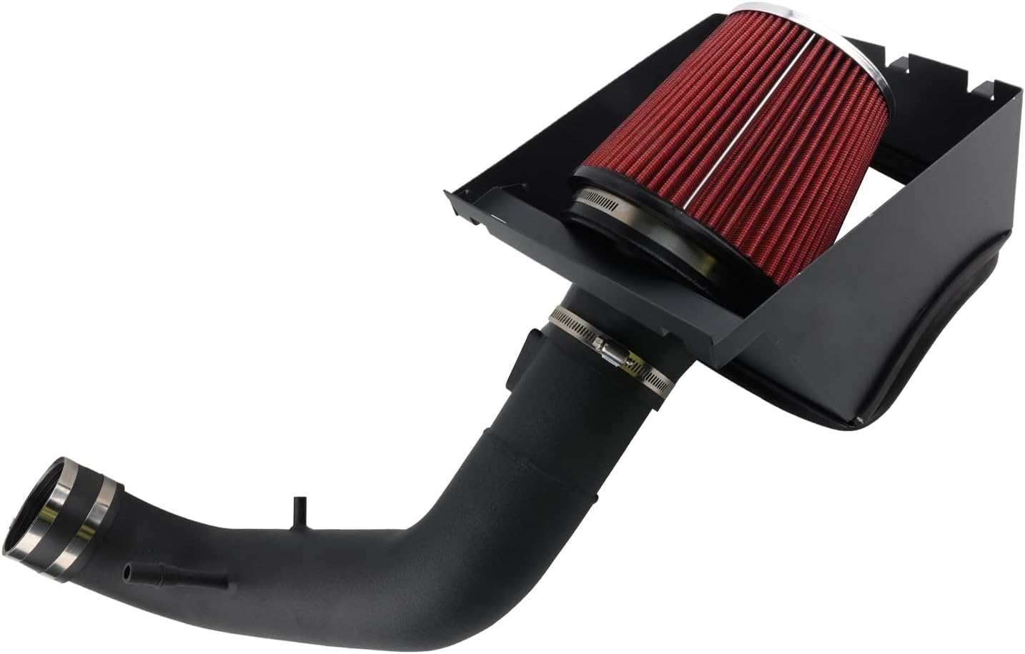 Cold Air Intake System Filter Heat Shield Compatible With 2011-2014 Ford F150 5.0L V8