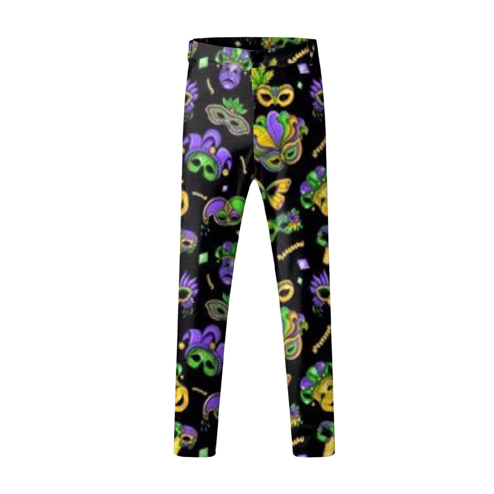 Anzug Kostüm Herren Lustiger Masken Anzug Prom Suits Faschingskostüme mit Bunten Drucken 60er Jahre Pop Art Style Outfit, Party Jacke und Hose, Karneval, Mottoparty, Mardi Gras S-3XL