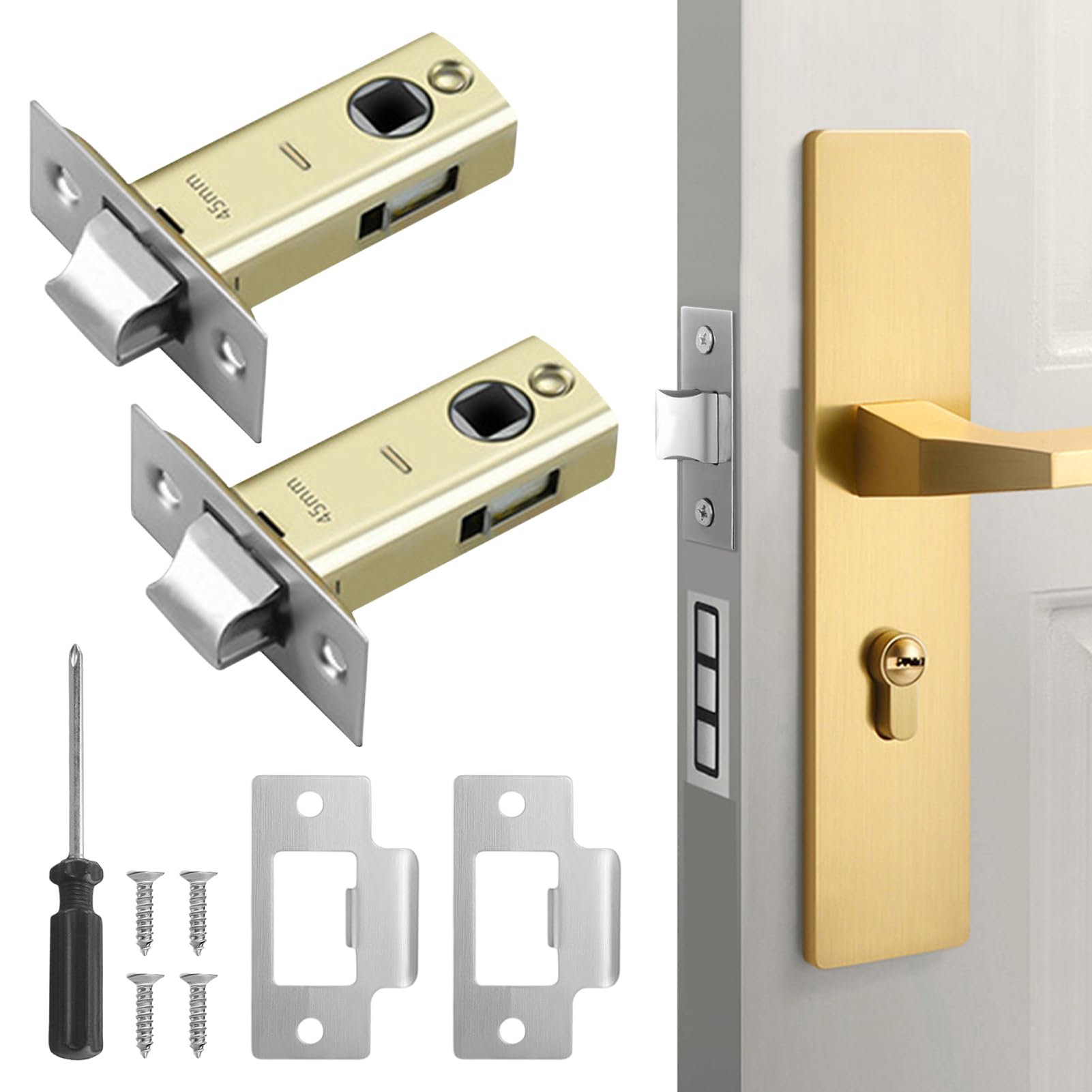 2 Pack 45mm Tubular Latch - Image 3