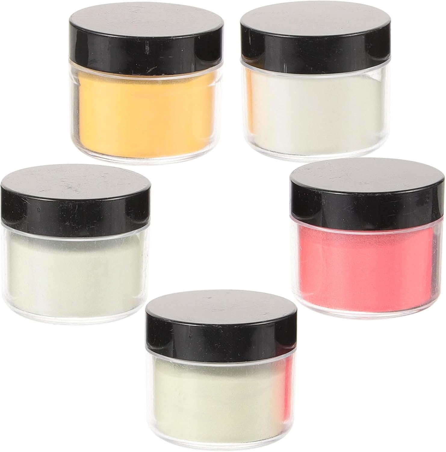 NUOBESTY 5pcs Epoxy Art Powder Blusher and Luster Powder for Nail Art Soap Making and Crafting Non- Pigment for Creative Projects Mesh