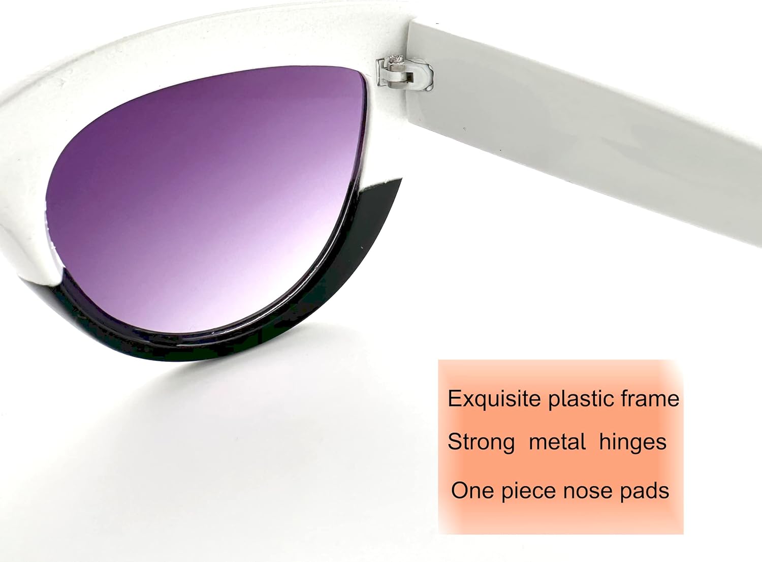 Armear Women Retro Cateye Sunglasses Trendy Thick Frame Non Polarized Lens - Image 5