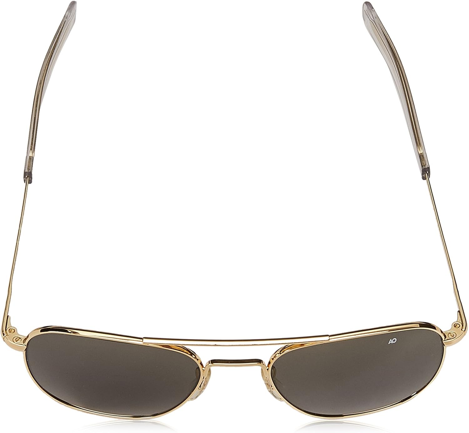 American Optics Flight Gear Original Pilot Sunglass, 57-mm Gold Frame with Bayonet Temples, True Color Grey Glass Lens: Clothing
