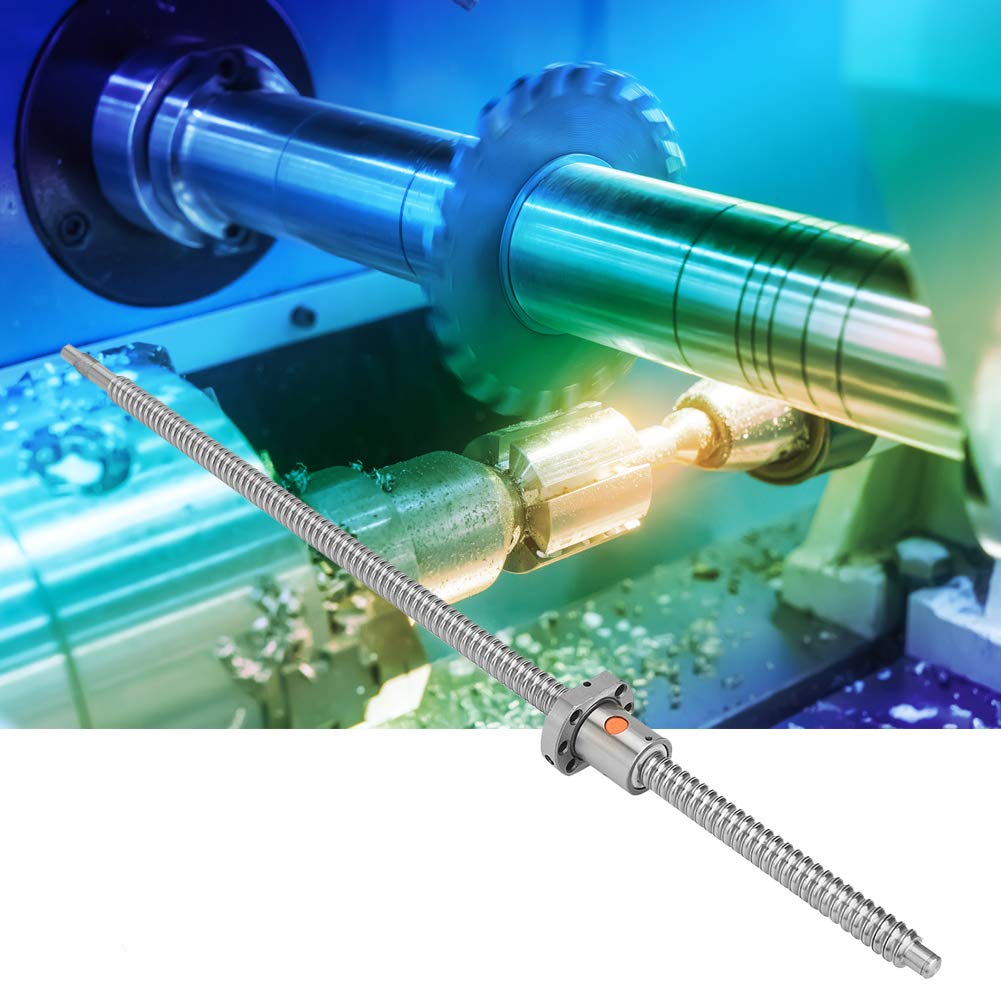 SFU1605 Jeu de vis à billes en acier inoxydable 600 mm Mouvement linéaire de haute précision BK12 BF12 Prend en charge un coupleur de 6,35 x 10 mm pour les machines de mesure de