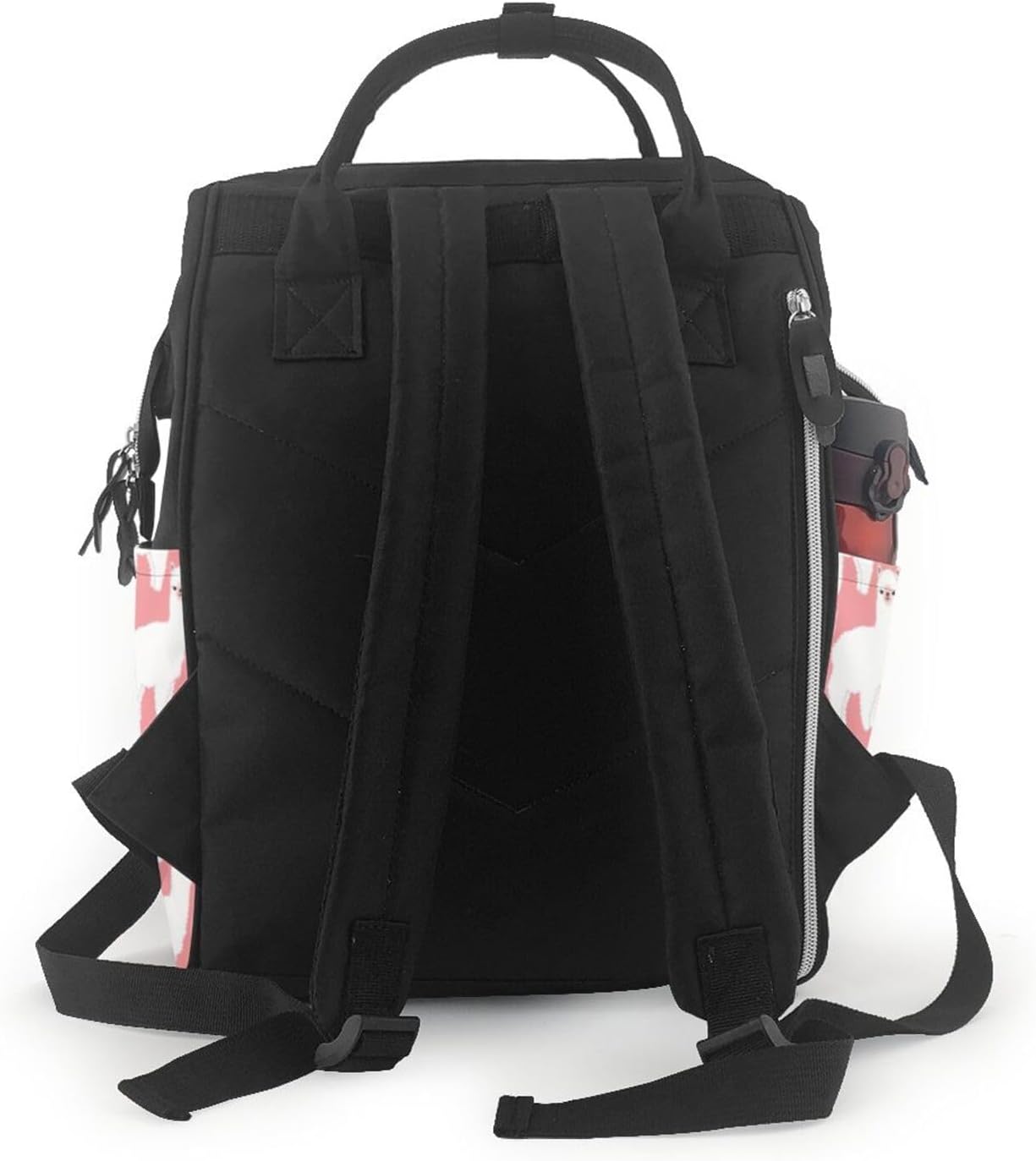 Elegant Alpaca Llama Print Mummy backpack Large, Waterproof,Adjustable Straps for Outdoor Activities