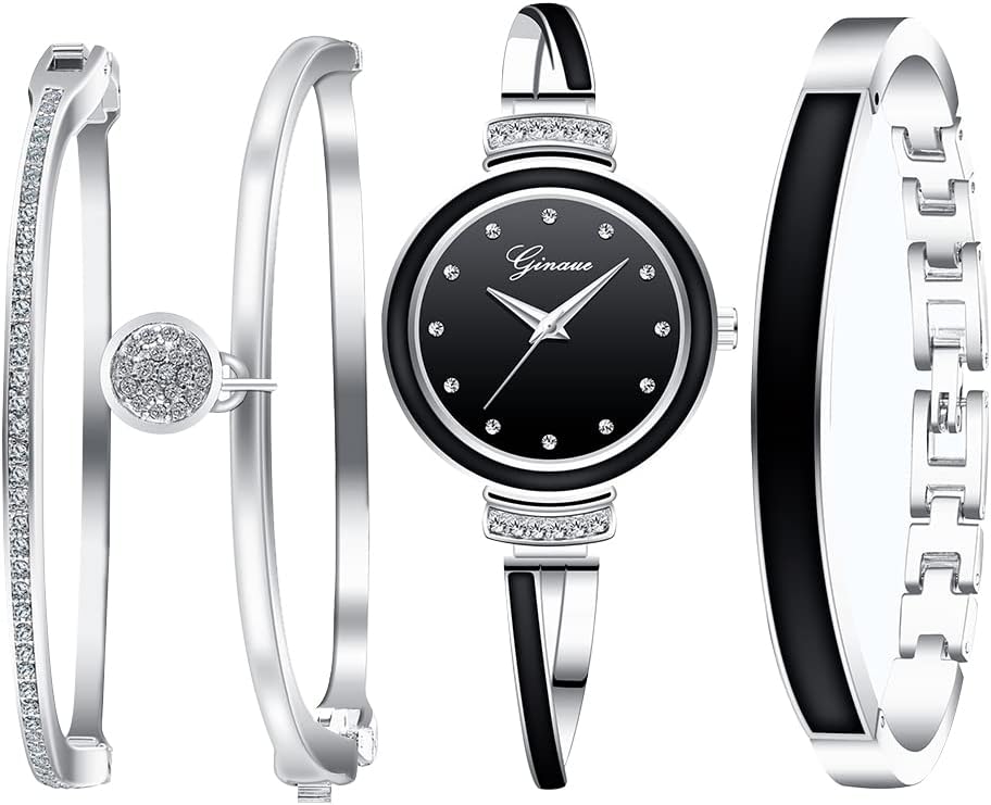 ArtigreenWomen Watch and Bracelet Set Luxury Wrist Watch for Women Classy Watch and Bangle Set Birthday Gifts for Ladies