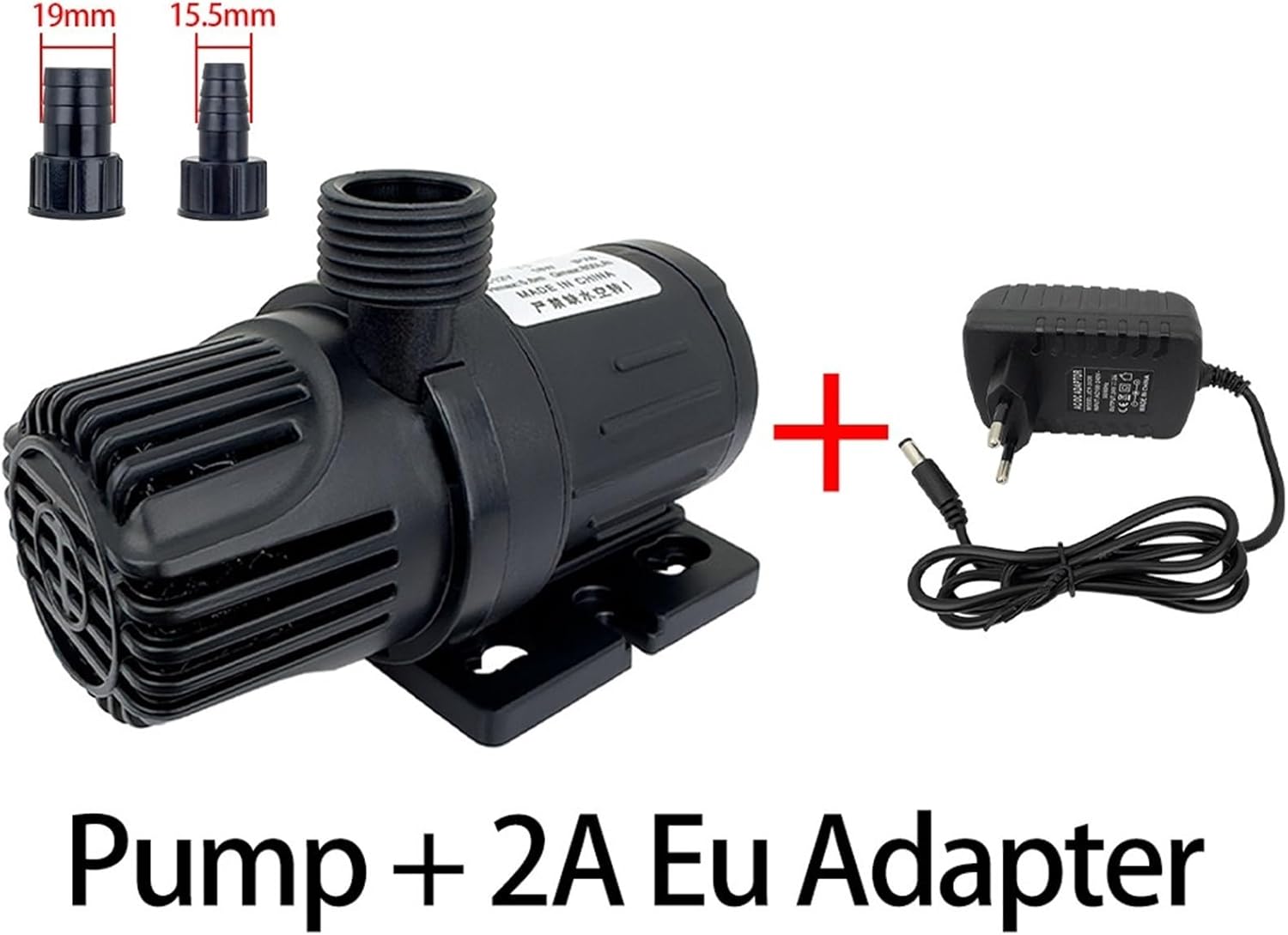 DC12/24V 960L/H Small Brushless Motor Submersible Pump for Fish Tank Circulation, Fish Pond Landscaping, Solar Water Pump(24V,Pump and Eu Adapter)