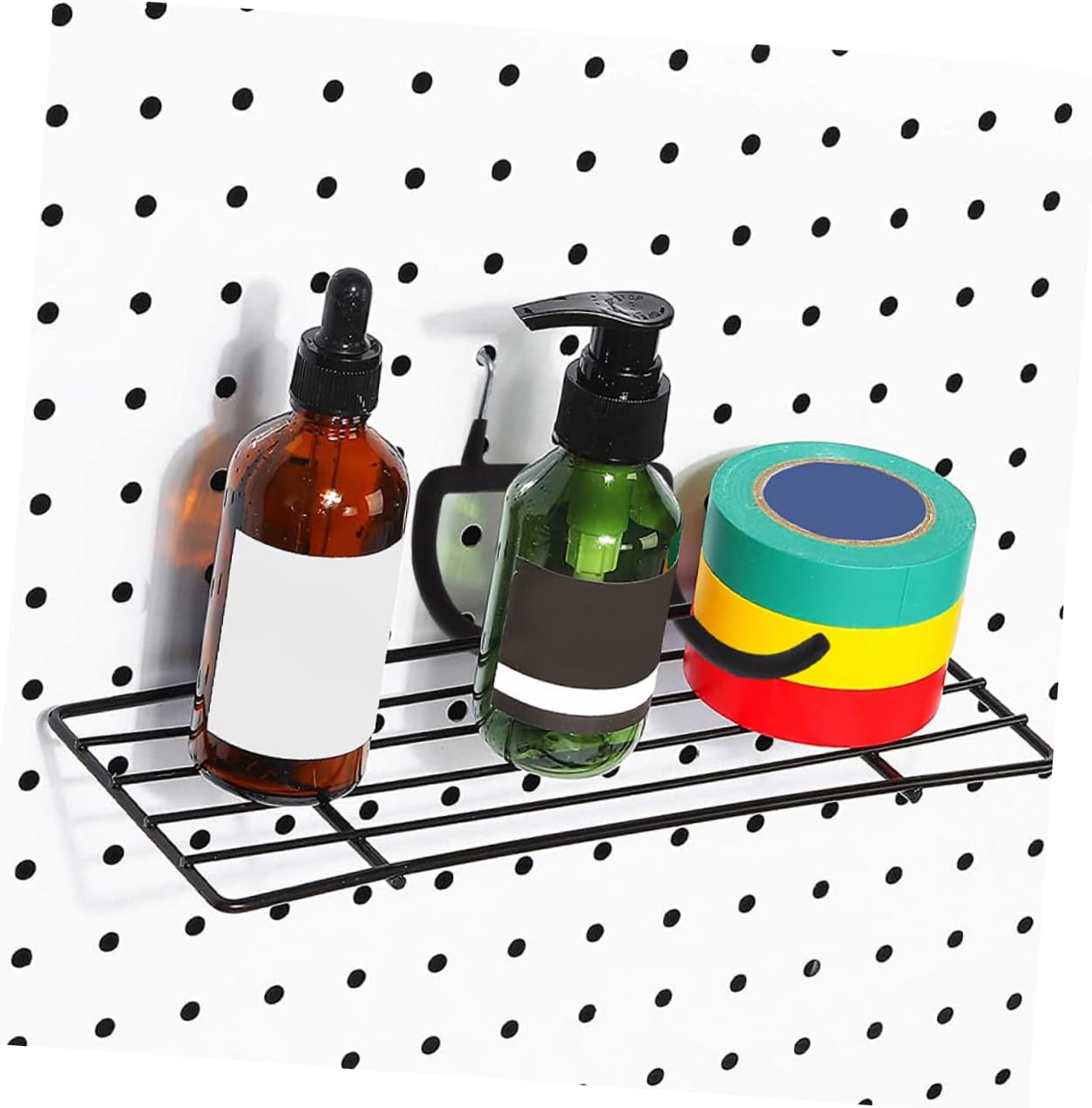 Veemoon 3pcs Heavy Duty Stainless Steel Pegboard Hooks for Garage Tool Organization Versatile Wall Hangers for Power Tools Easy Installation