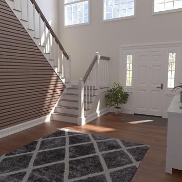 Ekena Millwork 94H x 3/8T Adjustable Wood Slat Wall Panel Kit w/ 2W Slats, Walnut (Contains 22 Slats)