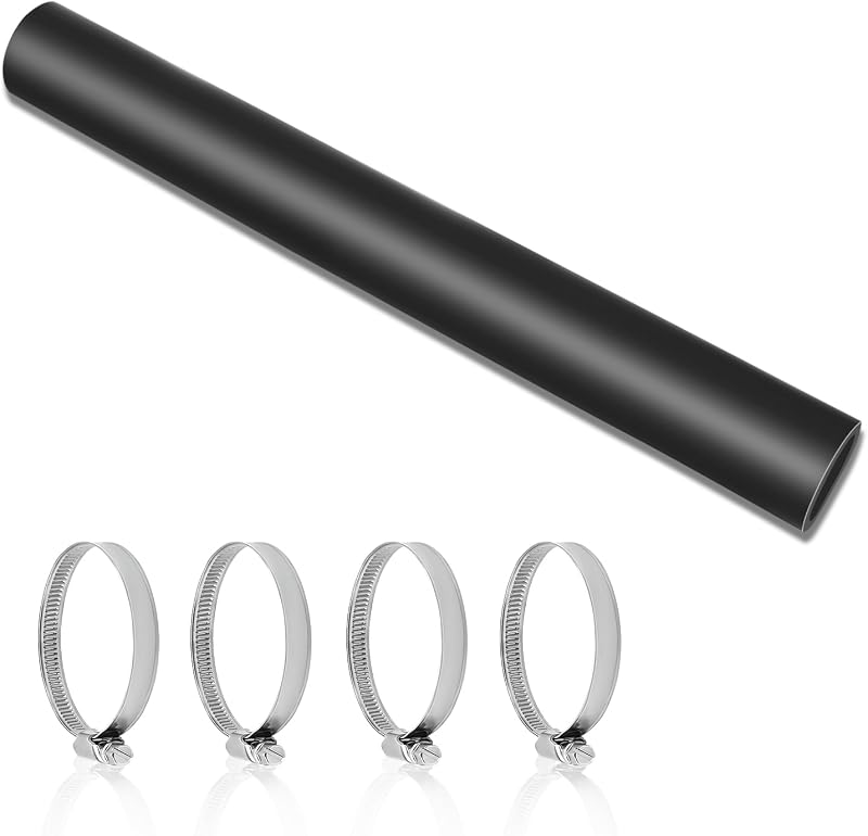 Mangueira reta do bocal de abastecimento de combustível NexaNova 5,08 cm x 40,32 cm com 4 abraçadeiras