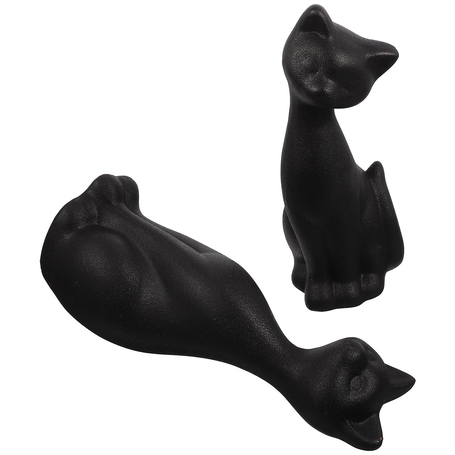 Idée cadeau couple Noël figurines chat céramique pour salon chic