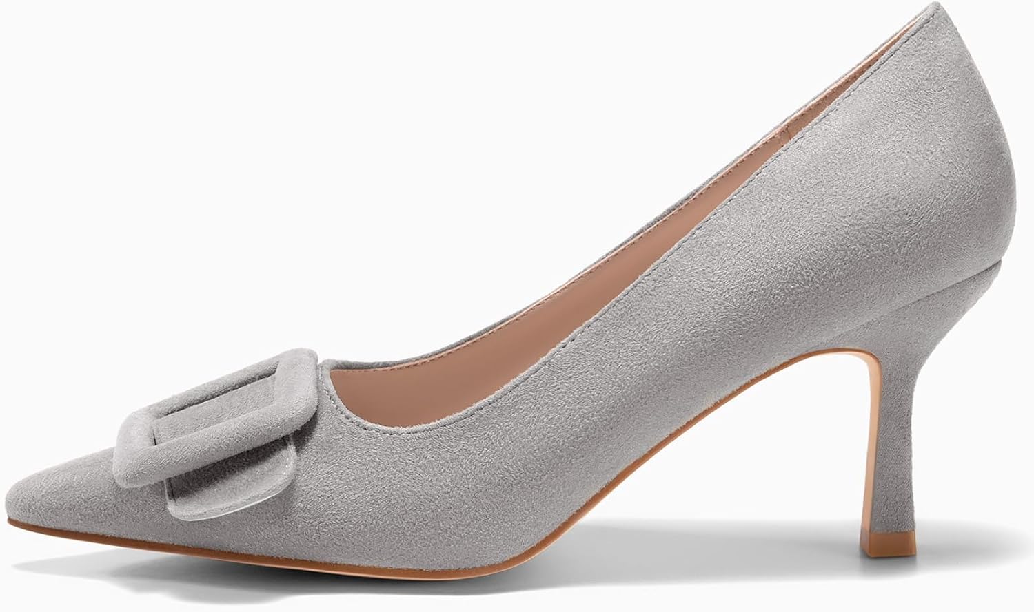 Coutgo Women's Closed Pointed Toe Pumps Stiletto High Heels Wedding Party Dress Shoes - Image 4