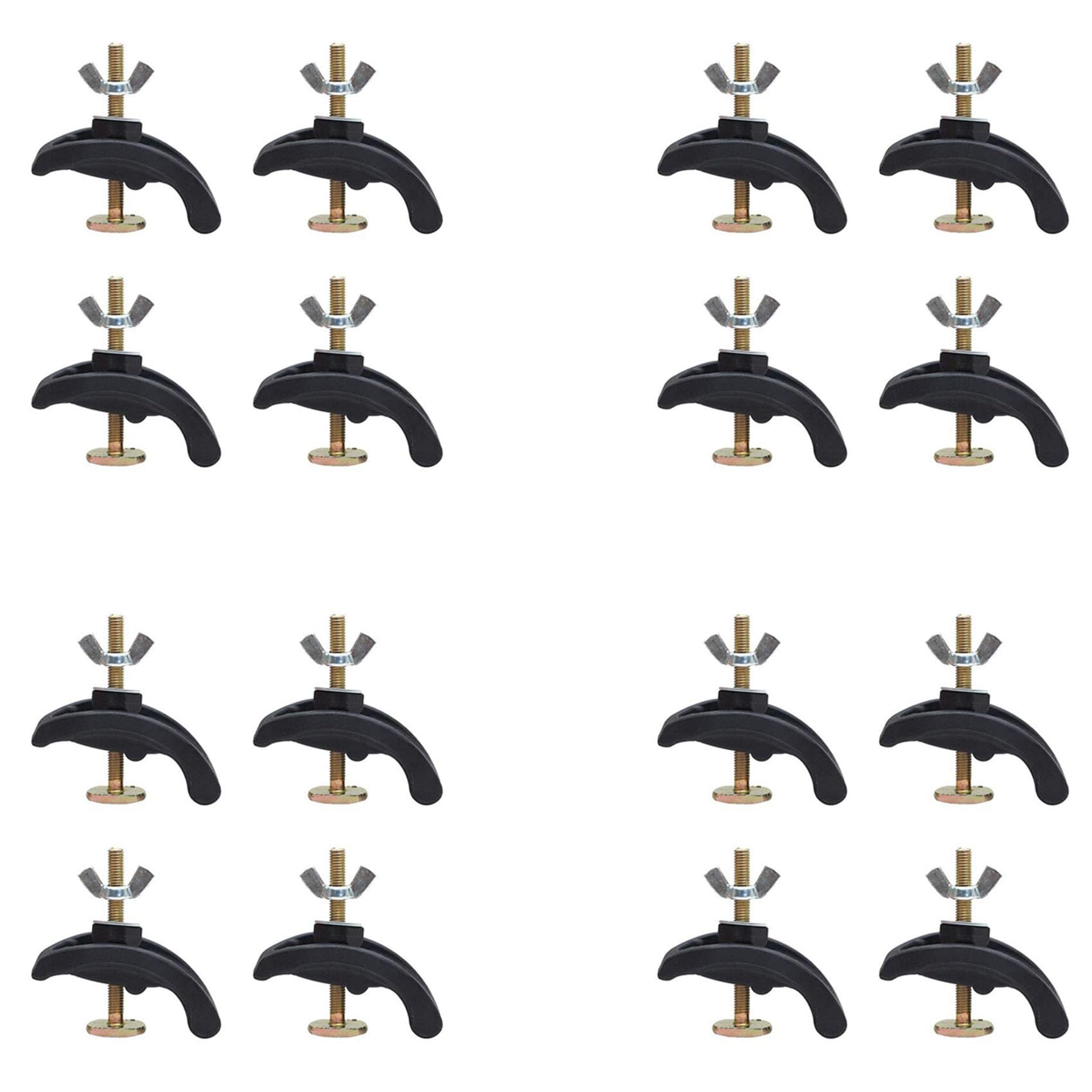 Jnchdghwa Black 16Pcs Cnc Engraving Machine Press Plate Clamp Fixture For T-Slot Working Table
