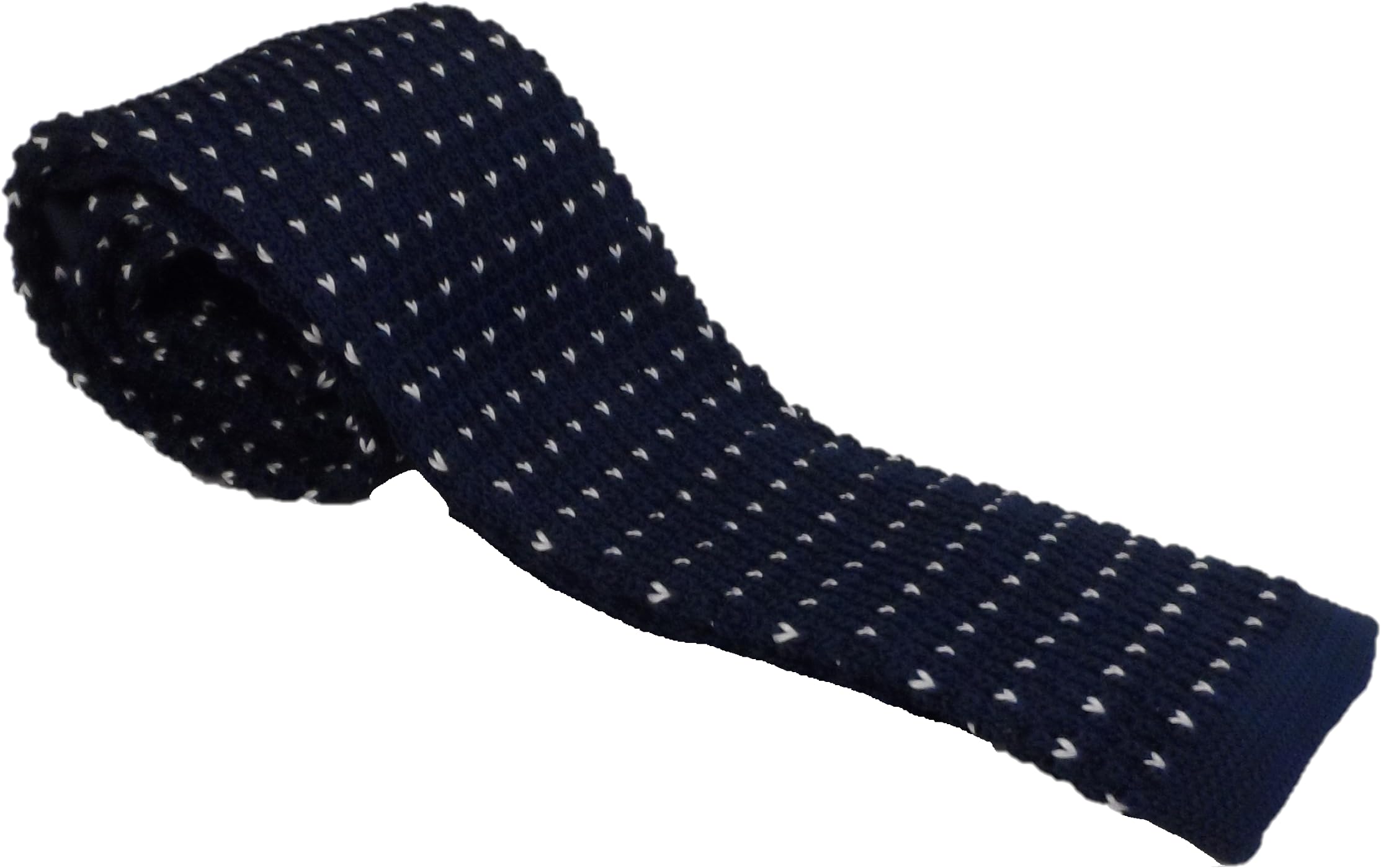 Mazeys Men's Navy/White Retro Mod Knitted Ties… ()