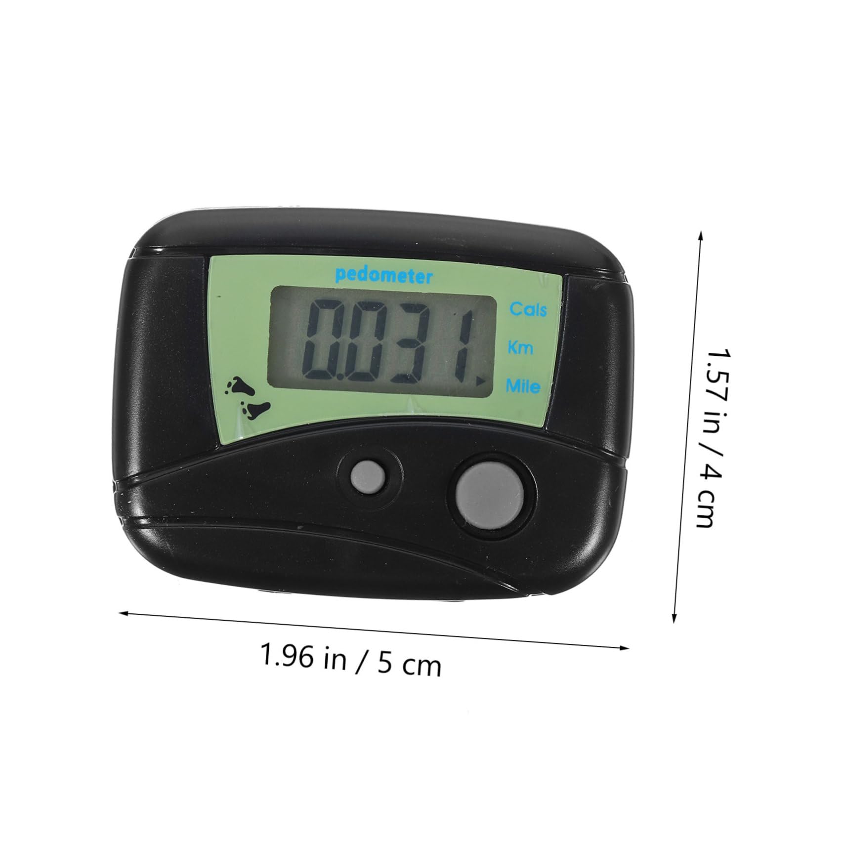 POPETPOP Lot de 10 Podomètres pour La Marche Compteur De Pas Compteur De Calories Détection Automatique De Marche/Jogging Noir