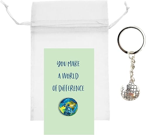 Miniatura 8 de Smiling Wisdom - 20 regalos a granel - Marcas un mundo de diferencia - Tarjetas de agradecimiento a los empleados del personal de 3.5 x 2 pulgadas y