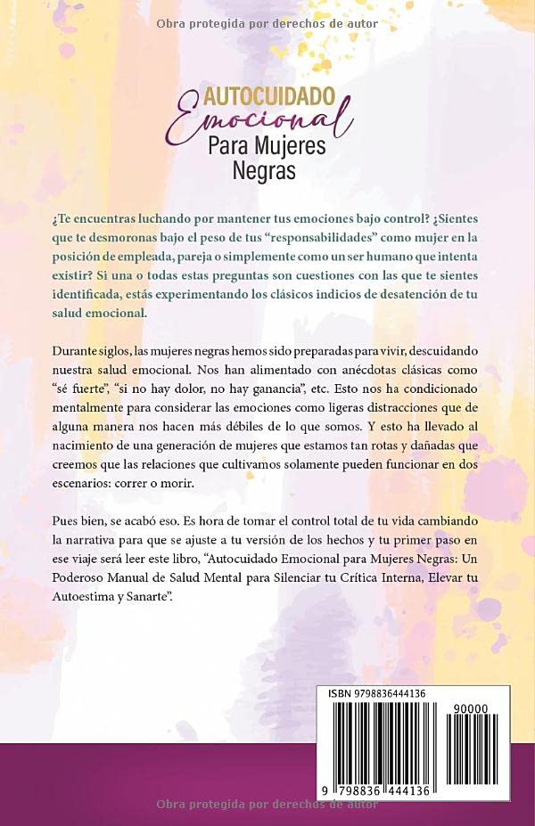 Miniatura 2 de Autocuidado Emocional Para Mujeres Negras Un Poderoso Manual de Salud Mental para Silenciar tu Crítica Interna, Elevar tu Autoestima y Sanarte