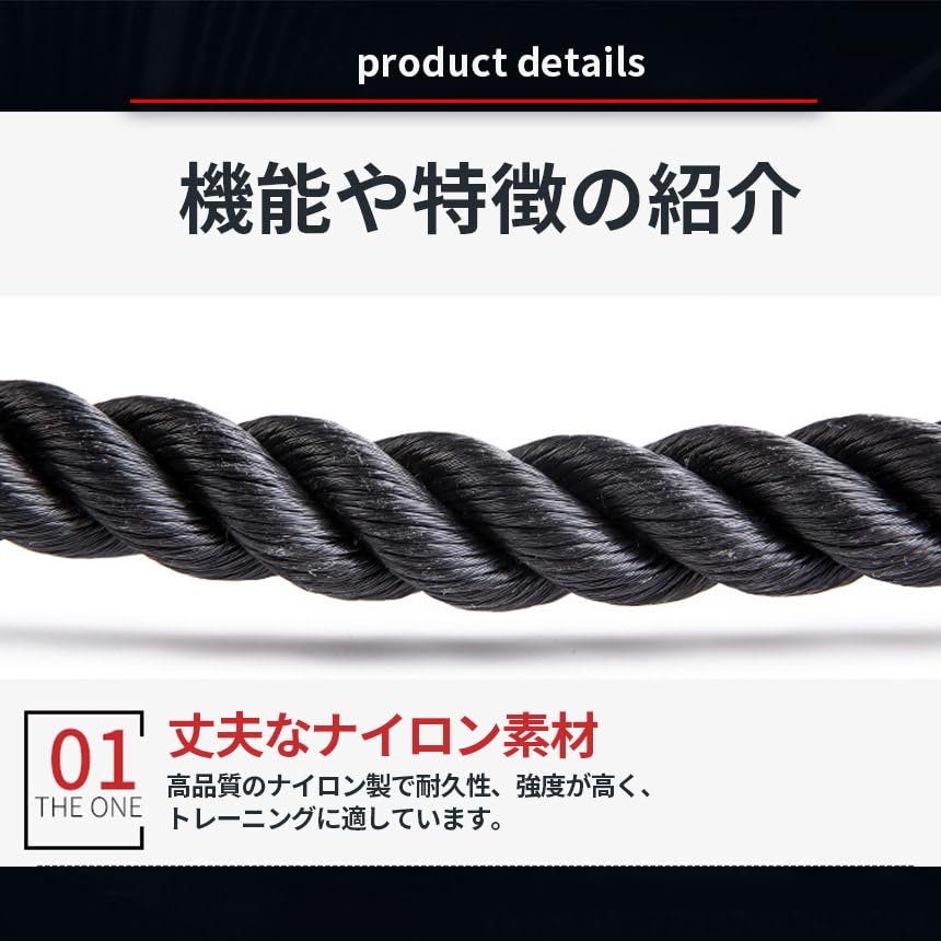 Amazon | ANAMI トライセップロープ ダブルロープ トレーニング器具 筋
