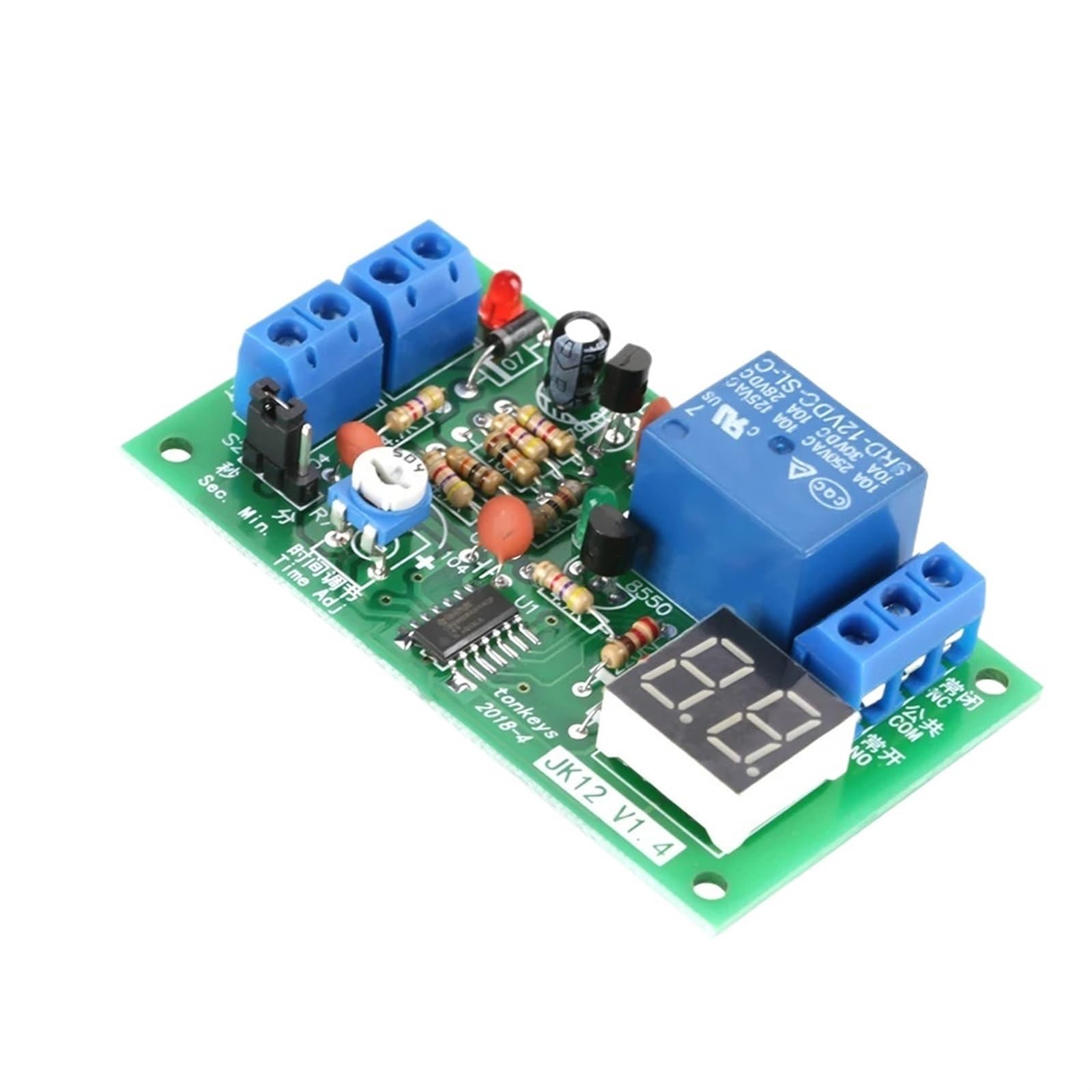 Module relais temporisateur DC 12V JK12-A avec affichage LED pour extinction automatique