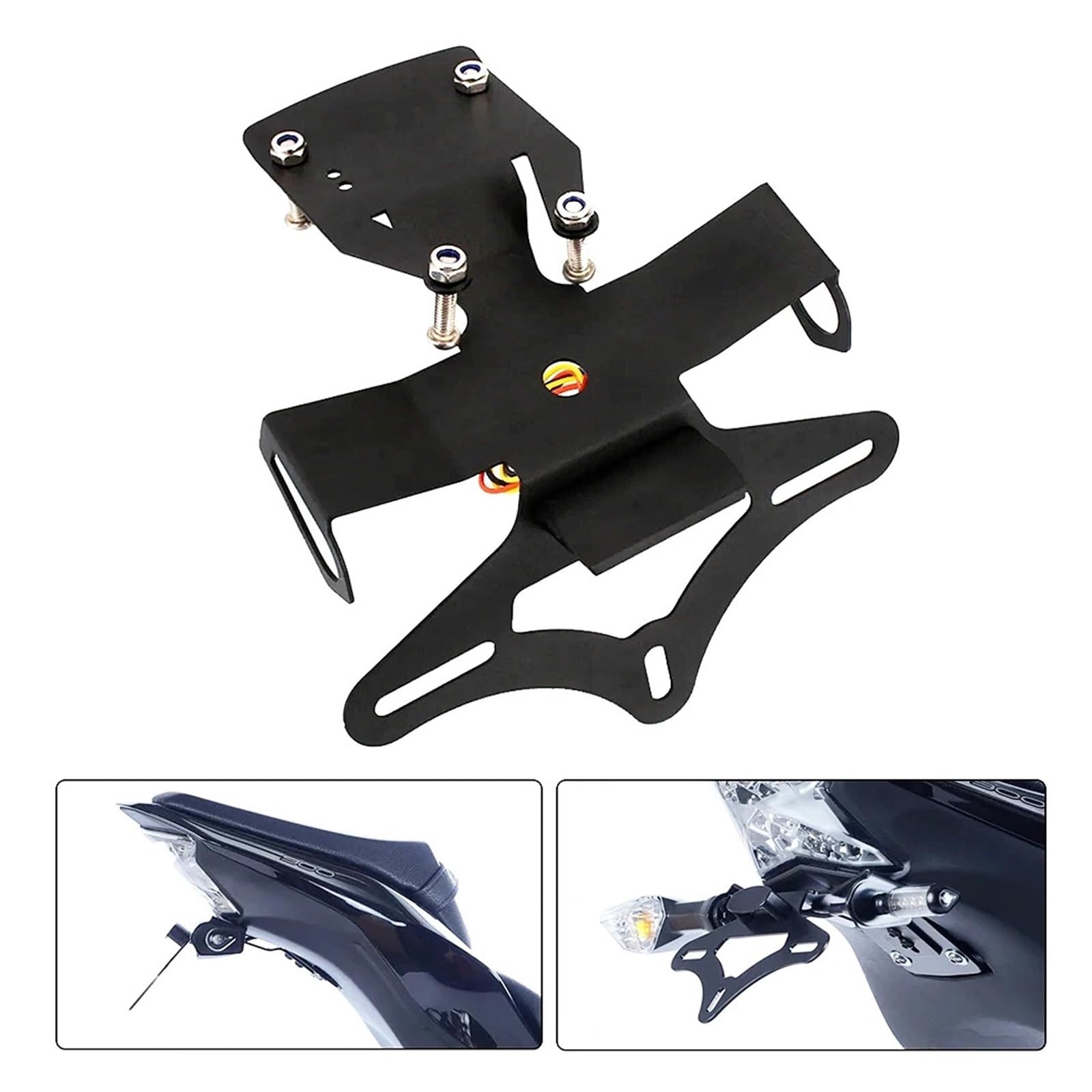 Moto Porta Targa Per Kawasaki Per Z900 2017-2025 Portatarga Regolabile Eliminatore Parafango Accessori