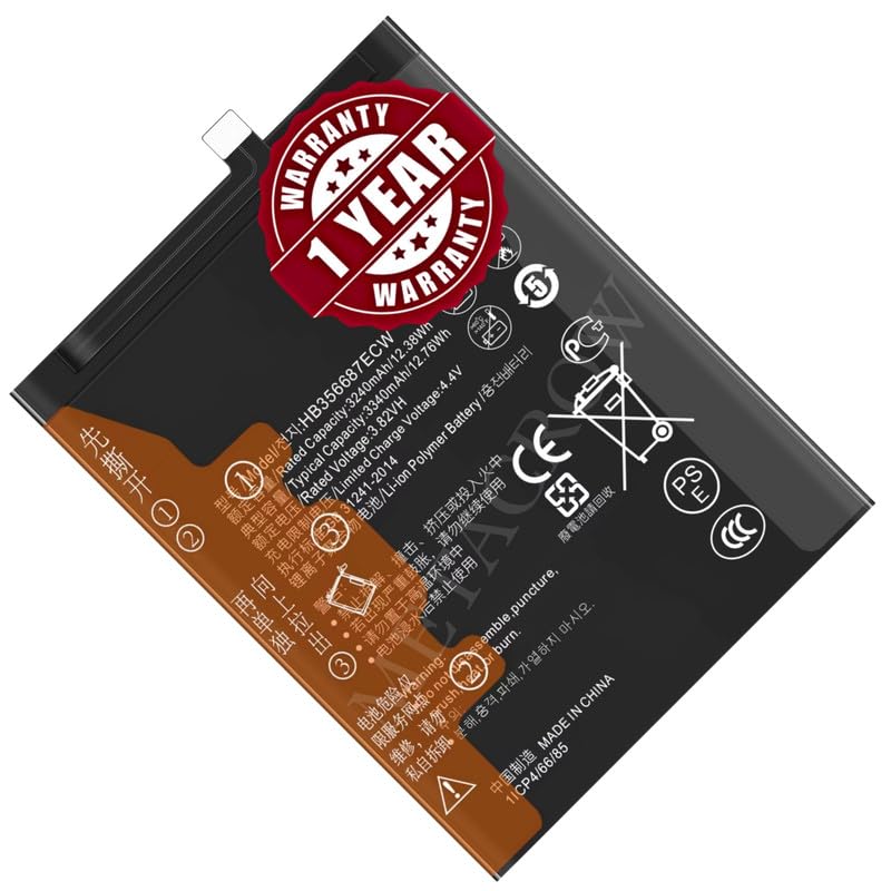 Image of Original HB356687ECW Battery Compatible for Huawei Honor 7X | Honor 9i - (3340mAh) - 1 Year Warranty JK1