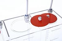 Vista 3 de DEHAO DEHAO - Cubo de almacenamiento de líquidos hecho en Acryli, 4 habitaciones, 1.6 galones, funciona con bomba dosificadora, contenedor